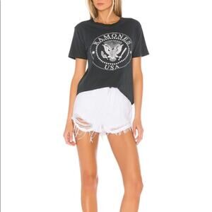 Superdown Lori distressed denim shorts white - 27